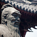 Teleaufnahme der Konfuziusstatue im Fuzi Miao.