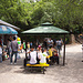 Am ersten Kiosk.