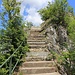 die Treppe zum Aussichtspunkt Belvedere