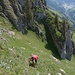 Im Aufstieg zum Grat
