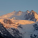 06.06.14: . . und später: Sonnenuntergang  über  dem Riwedgletscher