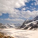Aletschgletscher vom Winterraum der Konkordiahütte aus gesehen