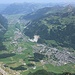 Sicht hinunter ins Tal