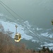 Funivia Lumino - Monti di Savorù. Dall'ombra invernale raggiungiamo in pochi minuti il soleggiatissimo monte.