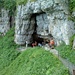 Eine der drei Höhlen am [http://de.wikipedia.org/wiki/Wildkirchli Wildkirchli]