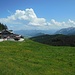 Beim Sattel an der "BergLodge" hat man erstmals auch Sicht auf die Tannheimer und Ammergauer Berge auf der anderen Seite