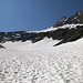Il nevaio sul Torrente Lesgiüna che permette un guado sicuro