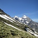 Nach der Alp Oberberg fängt der blau-weiss markierte Weg an