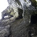 Blick nach oben am Drachenloch
