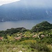 Beim Aufstieg zum Nodice bieten sich auch Blicke auf Pregasina und den See
