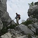 Am Grat zur Cima Strussia war eine kleine Kraxeleinlage hinzulegen. Die Stelle solo esperti alpinisti kann aber umgangen werden