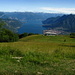 il lago di Como,a destra il paese di Mandello lario