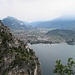 Erster Blick auf die Bucht zwischen Torbole und Riva