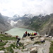 Fischauge-Fotos mit Triftsee und -gletscher. kaum zu glauben, dass der Gletscher bis vor wenigen Jahren bis zur Triftbrücke reichte...