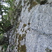Einstieg in die Felsen (dies ist die einzige Sicherung am Felsenweg)