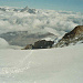 Im Hintergrund das Weisshorn 4506m mit dem Bishorn 4153m und links davon das Zinalrothorn 4221m.