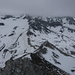 Wetterverschlechterung: Gletscher Ducan in Wolkendecke, rechts der Bildmitte Pkt 2776.