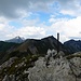 Blick zum Lahnerkopf und zur selten bestiegenen Kälbelespitze