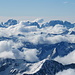 Interessante Wolkenspiele an der Brentagruppe im Süden