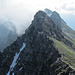 Blick von der Nebelhorn Gipfelstation zum Hindelanger Klettersteig