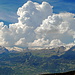 Gewittrige Wolken über Amonona, Rhonetal