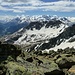 Blick über Piz Padella in die Bernina-Gruppe