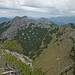 Gipfelblick vom Laubeneck zum Teufelstättkopf.