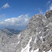 Mutet nach Dolomiten an. Die Nordwest-Wand des Panüeler Kopf, gesehen vom Schafberg