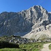 Nordwand Bernadeinkopf (knapp links der Gipfelfalllinie geht der Mauerläufersteig durch)