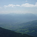 Aussicht vom Wildhuser Schafberg: Rheintal und Liechtenstein