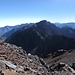 Djebel Toubkal (4167 m) vom Ras, davor der Toubkal West (4030 m)