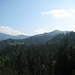 Ausblick auf den Dornbirner First: nur einige hohe Wolken