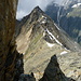 Im Aufstieg über den Alpjuhorn WSW-Grat: Blick vom 1. Aufschwung zurück zum Rothorn