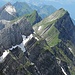 Die Fortsetzung der nördlichen Alpsteinkette im westlichen Alpstein.