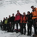 Unsere Gruppe auf dem Gletscher neben den Seracs