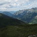 Blick hinab ins Klostertal