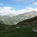 noch ein Blick hinüber zum Flexenpass<br />in der Bildmitte ist eine der Galerien erkennbar