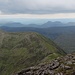 die Macgillycuddy´s Reeks, links der Abstiegs"zigzag"