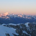Sonnenaufgang auf dem Morgenhorn III mit Blick zu den grossen Wallisern