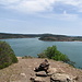 Blick vom Gipfelpunkt über den Lac du Salagou