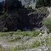 Steinbruch, Einstieg, ab hier alpine Route