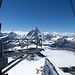 Blick aus der Bahnstation Kleines Matterhorn