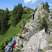 Kraxelstellen am Grat zwischen Grünhorn und Steinmandl