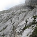 Leiterabstieg am Nordwandsteig