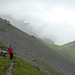 "langwieriges" Ablaufen des Höhenweges bis zur Carschinahütte