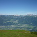 Aussicht vom Hurst: Liechtenstein, hinten Vorarlberg