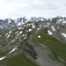 Blick nach Süden auf den weiteren Verlauf der Höhenwanderung zum Silvretta-Hauptkamm 