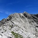 Der Gipfelgrat, fotografiert von einem Nebengipfel
