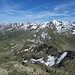 Im Süden thront die Rotbühelspitze über Vergaldner Tal (links) und Wintertal (rechts).<br /><br />Im Vordergrund die Aufstiegsroute über den Südgrat