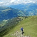 Raini im Aufstieg über der Alp da Riein<br />